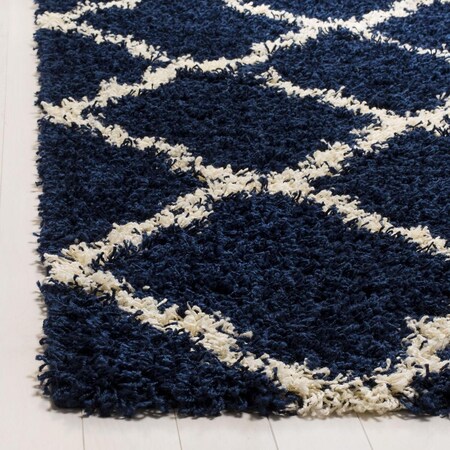 Safavieh SGD-Dallas Shag 6 ft. Square Area Rug Navy & Ivory SGD257N-6SQ